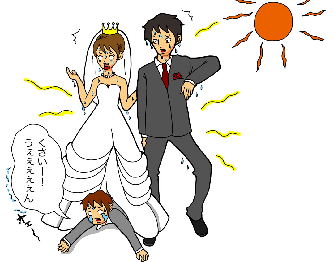 真夏のガーデンウェディング