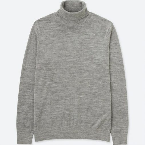 エクストラファインメリノタートルネックセーター