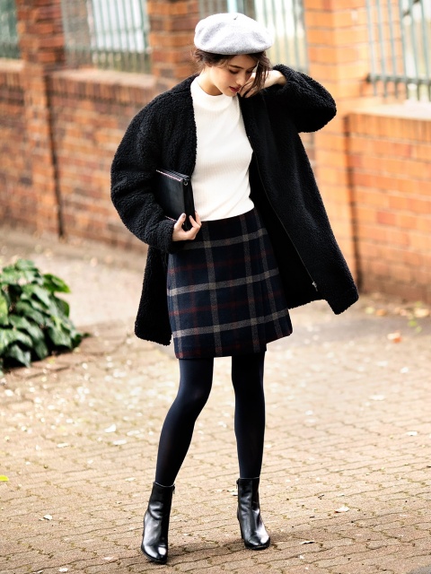 リブハイネックT