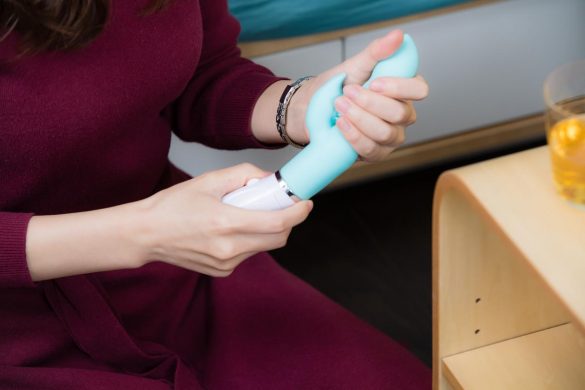 マリンビーンズの柔らかさに驚くかなさん