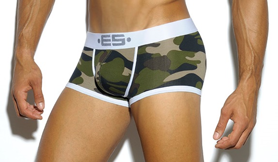 【ESコレクション】迷彩柄 ベーシック ミニボクサーパンツ