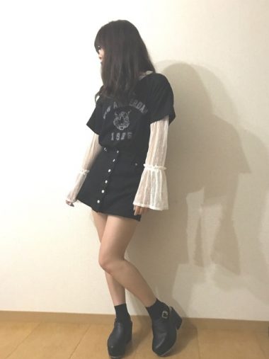 ボリューム袖＋Tシャツ