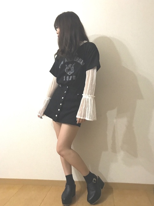 ボリューム袖＋Tシャツ