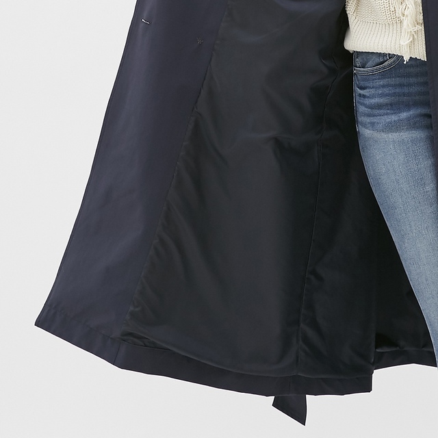 ボリュームスリーブトレンチコートの裏地