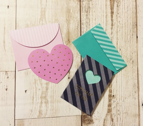 ハートのメッセージカード