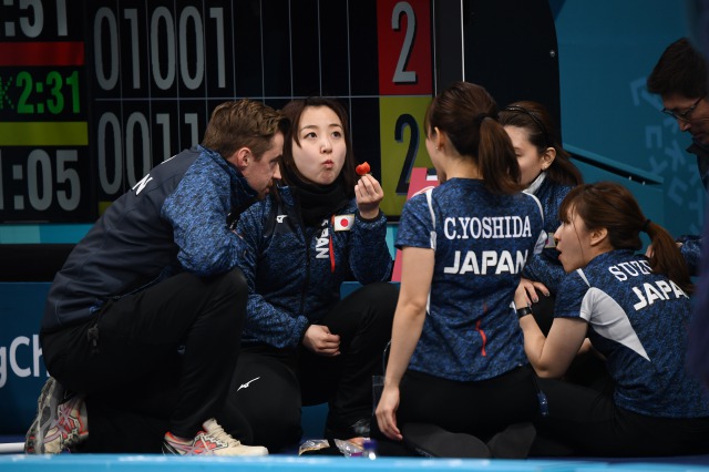 カーリングおやつタイム