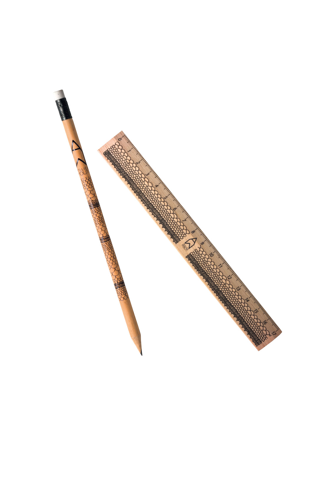 鉛筆とミニ定規