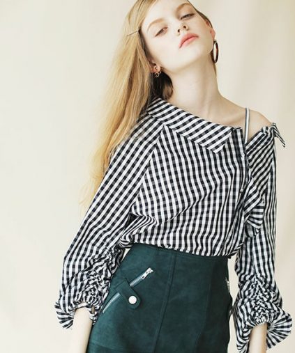 2WAYワンショルボリューム袖シャツ