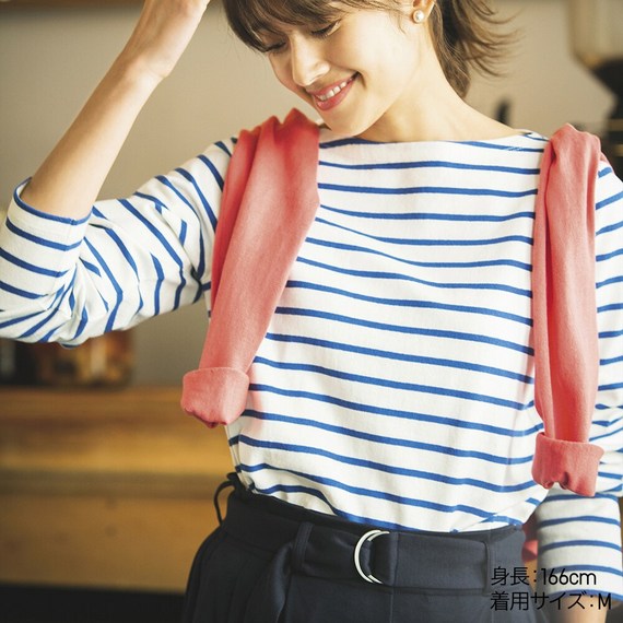 ボーダーボートネックT