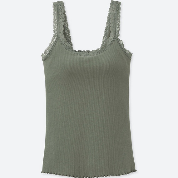 リブレースブラタンクトップ