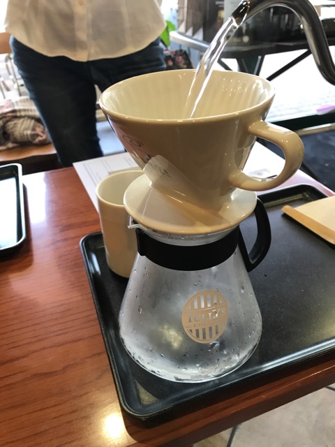 サーバーをお湯で温める