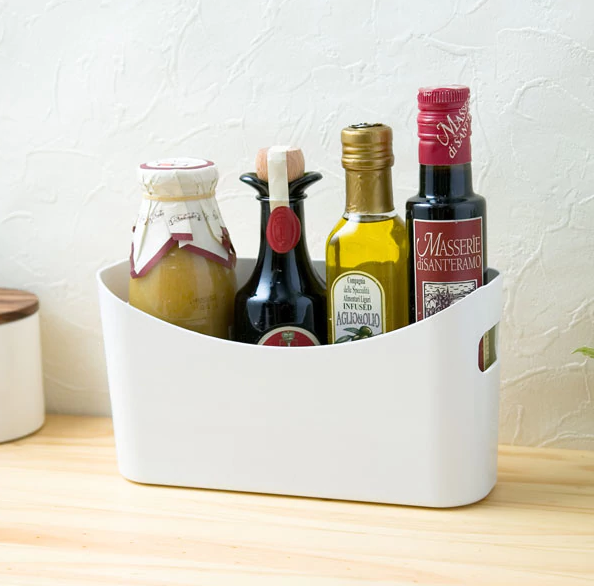 ニトリ『ブラン 整理バスケット ボトル用』277円（税別）