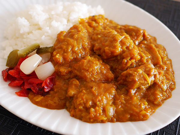 レシピ例「ルウを使わないカレーライス」