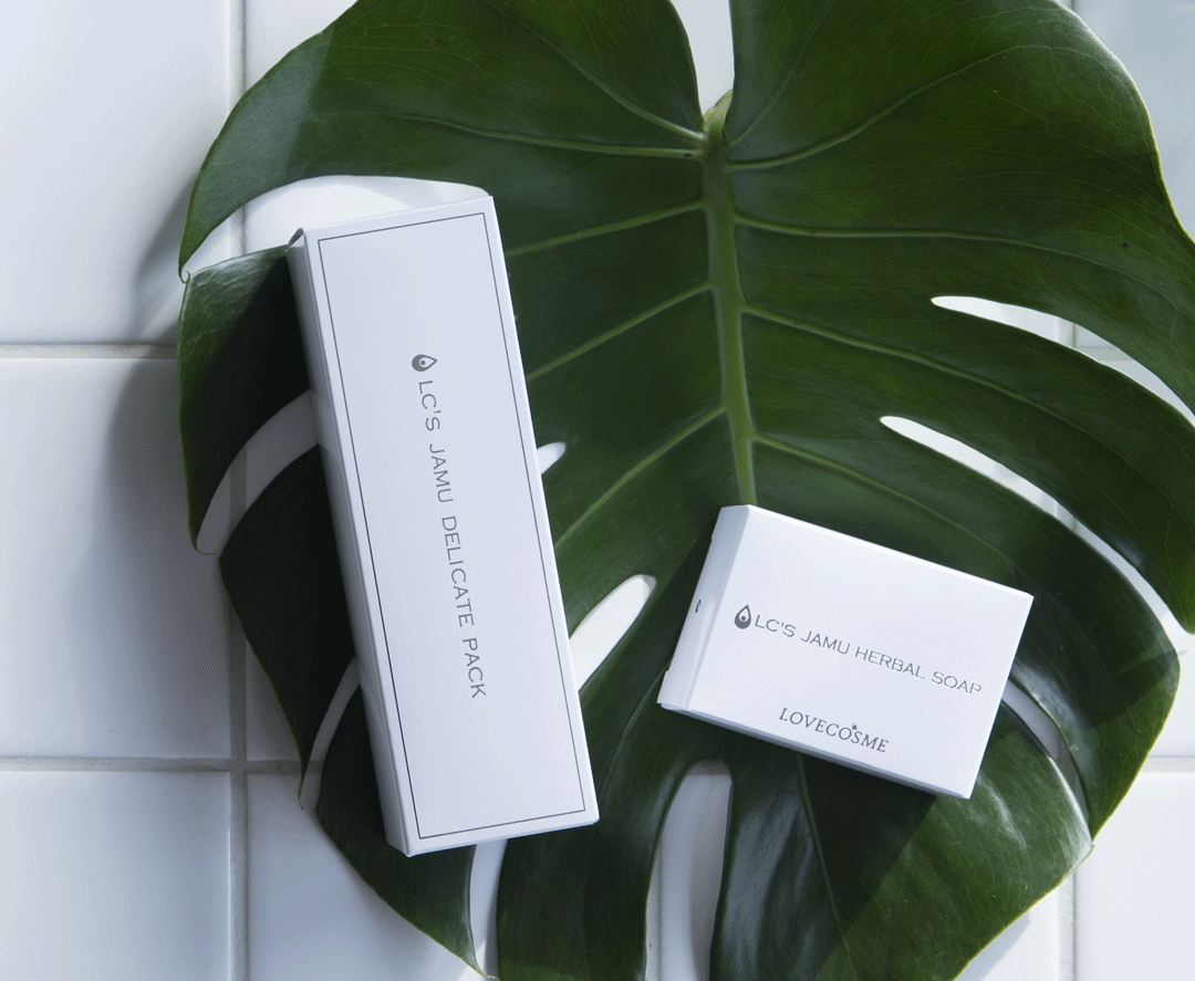 『LCジャムウ・ハーバルソープ』と『ジャムウ・デリケートパック』