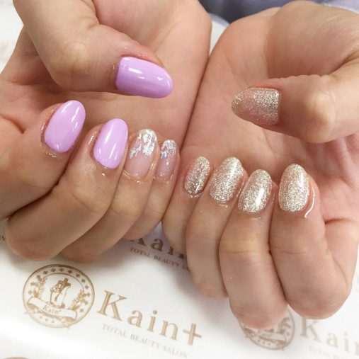 左右非対称ネイル