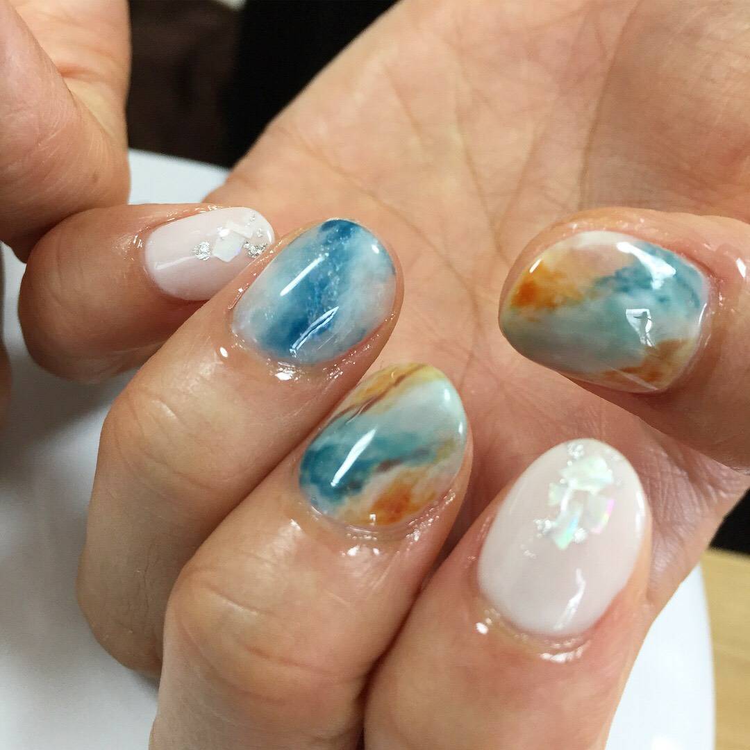 海テイストネイル