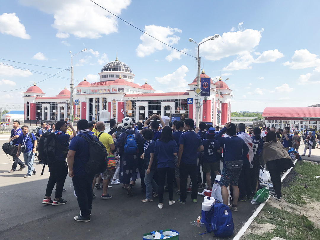 サランスク駅前