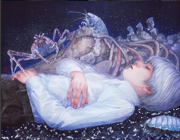 「bones」　2018年制作・F6号