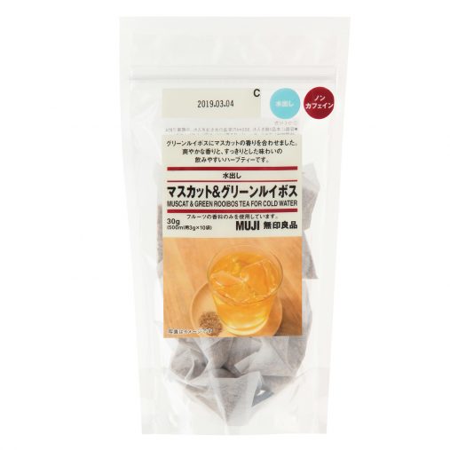 無印良品【水出し マスカット＆グリーンルイボス】500ml用3g×10袋 450円
