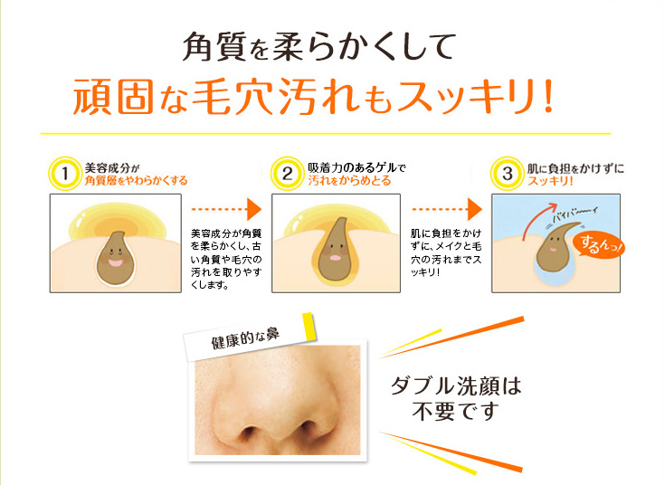 頑固な毛穴汚れもすっきり