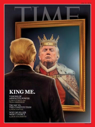 トランプ大統領イラスト表紙の雑誌『Time』 June 18, 2018