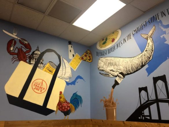 エコバックが描かれた壁紙