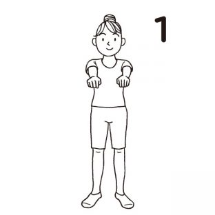 ほかほかストレッチ「ヘリコプターストレッチ」1