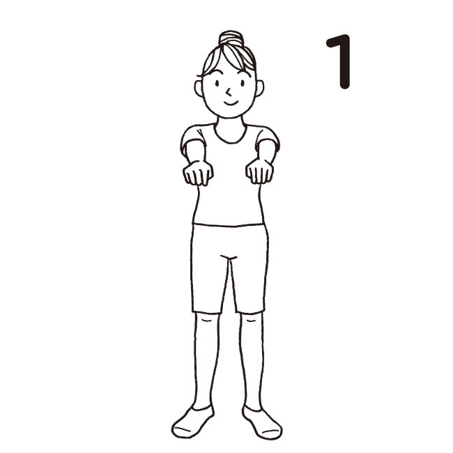 ほかほかストレッチ「ヘリコプターストレッチ」1