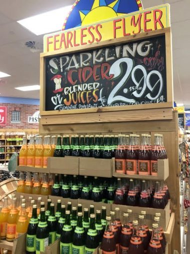 スパークリングサイダー、ジュース