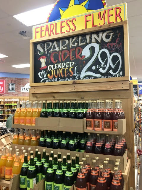 スパークリングサイダー、ジュース