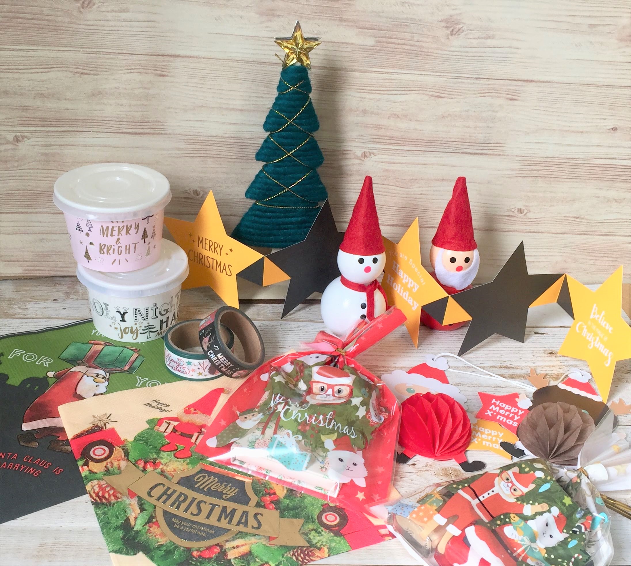 セリアの100円クリスマス雑貨