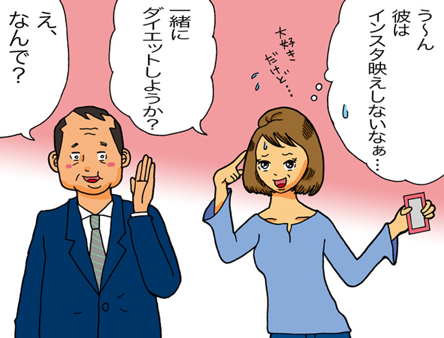 映えない彼氏に