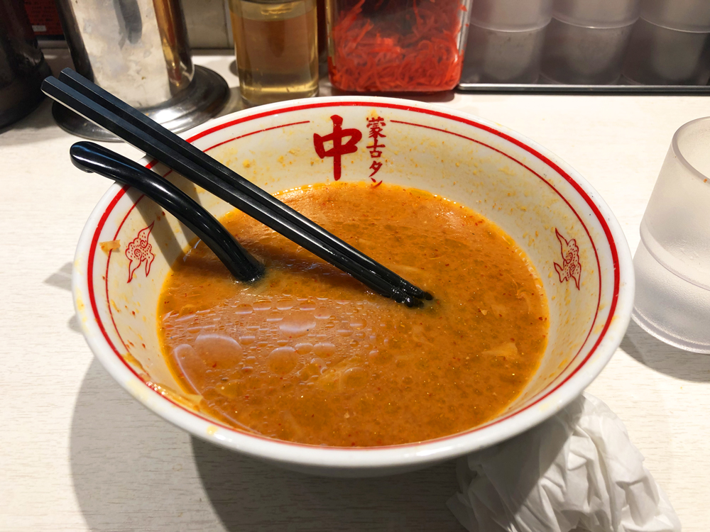 蒙古タンメン中本／糖質オフメニュー（豆腐変更）