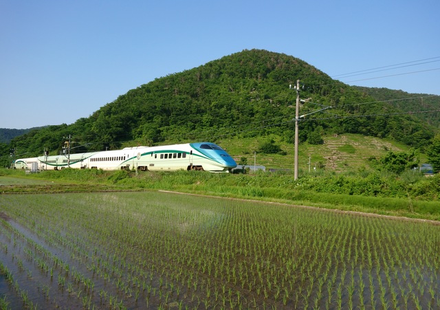 新幹線で彼女の実家へ
