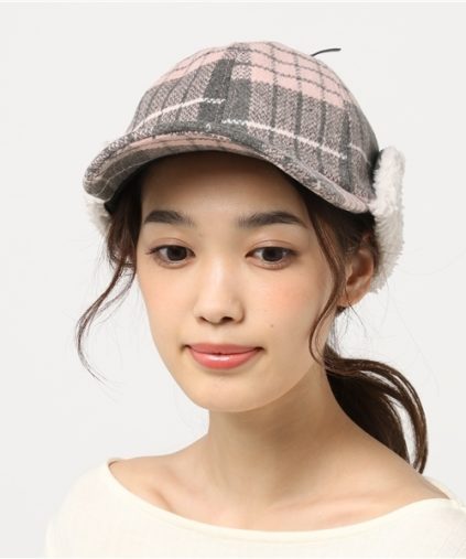 耳あてつき帽子