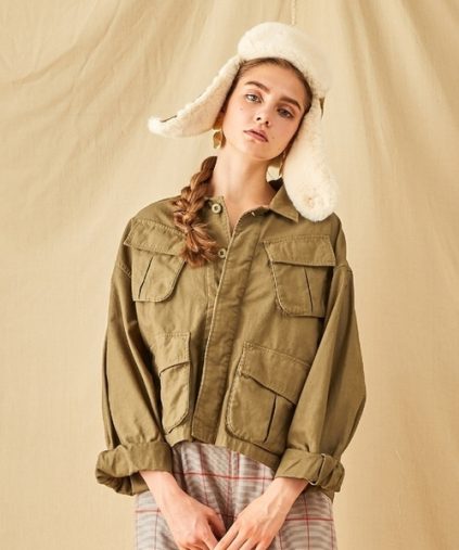 耳あてつき帽子