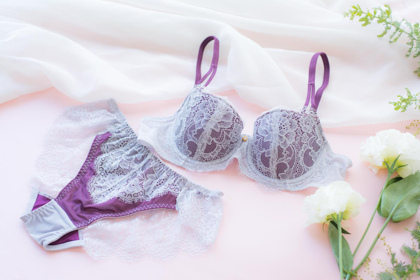アイラッシュレースブラ&アイラッシュレースショーツ