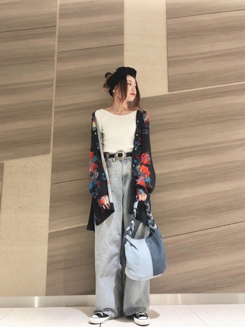 デニムワイドパンツ