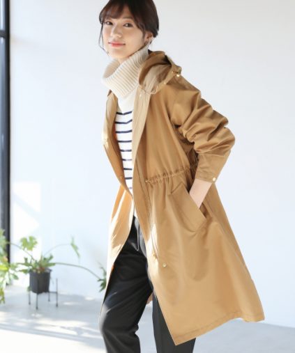 GLOBAL WORK 撥水ロングマンパコート