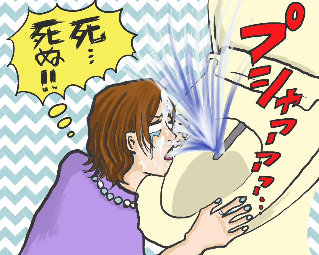 ウォシュレットで溺れる