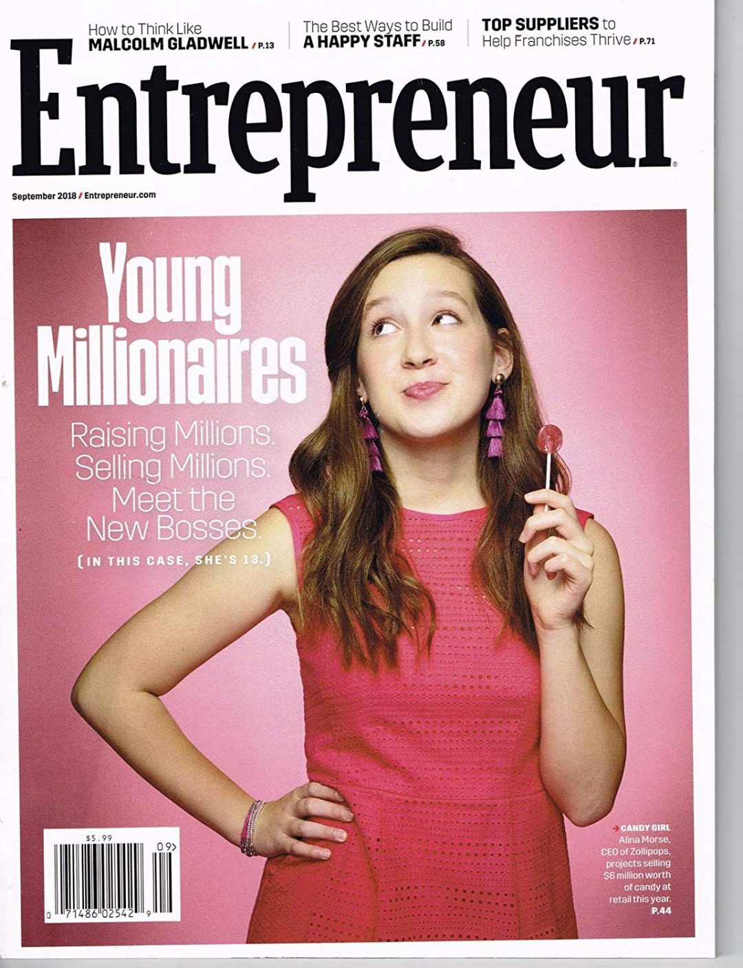 アリーナ・モース　Entrepreneur September 2018 Magazine