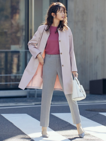 クルーネックT(半袖)PINK/ユニクロ公式サイトより