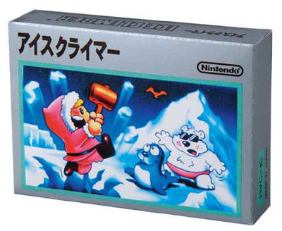 1985年に、ファミコン用ソフトとして発売されたアクションゲーム「アイスクライマー」。任天堂サイトより