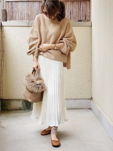 透けるスカート+レギンス