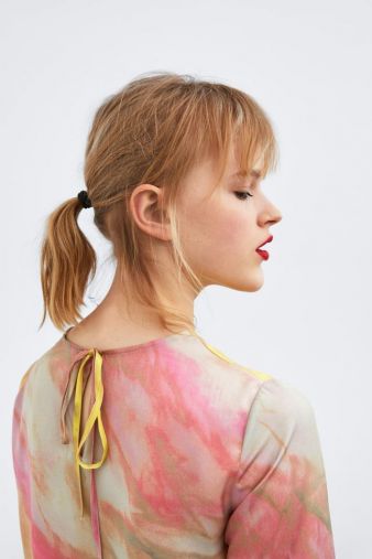 ZARA タイダイ柄クロップド丈トップス 3,990円