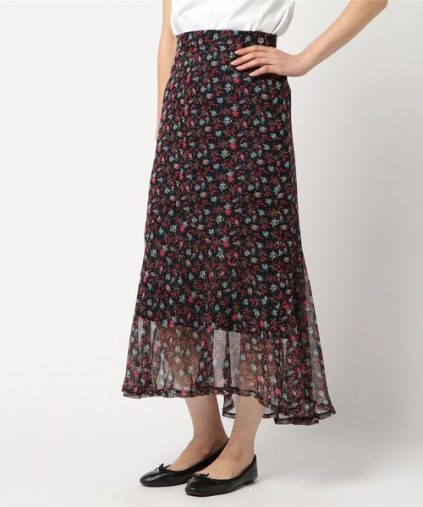 透けるスカート+レギンス