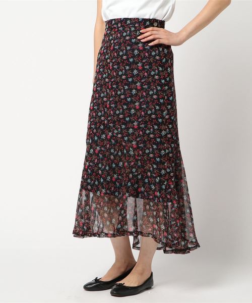 透けるスカート+レギンス