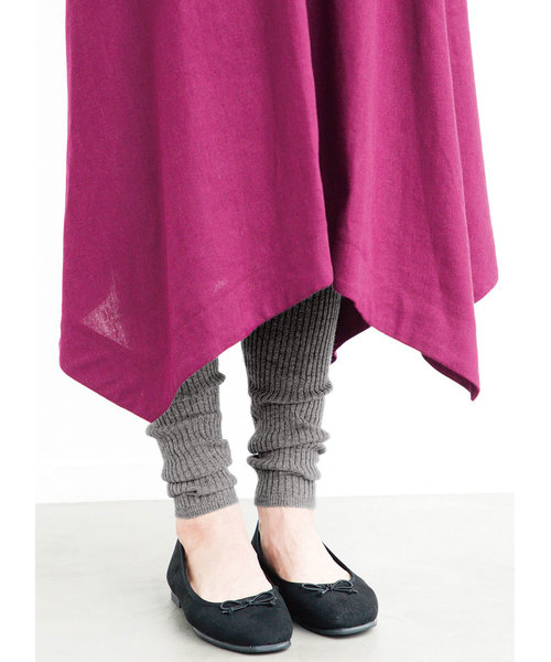 透けるスカート+レギンス