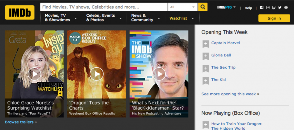 IMDbこと『インターネット・ムービー・データーベース』