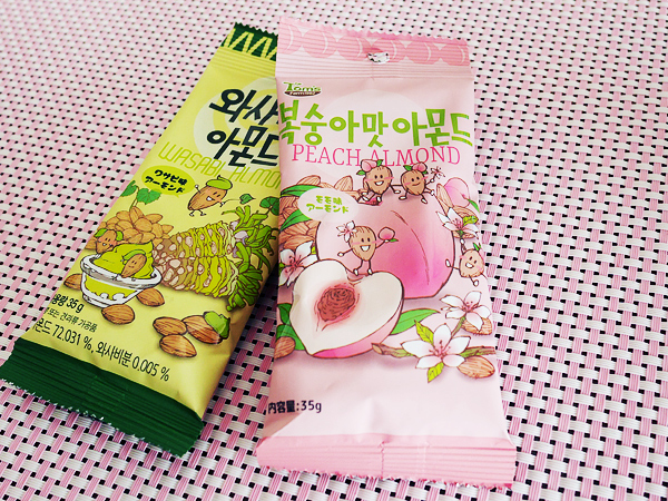 TOM'S アーモンド ワサビ、ピーチ